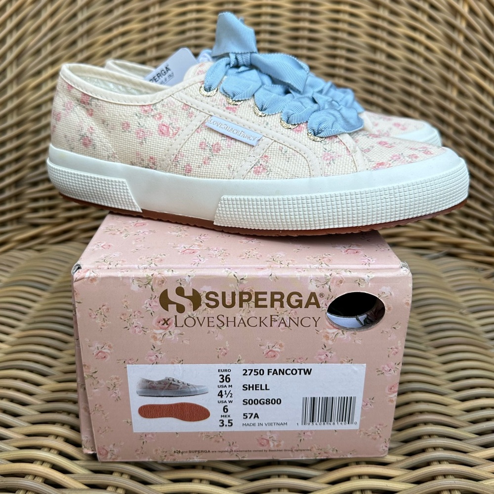 Superga X Loveshackfancy sneakers - NEW - beige floral